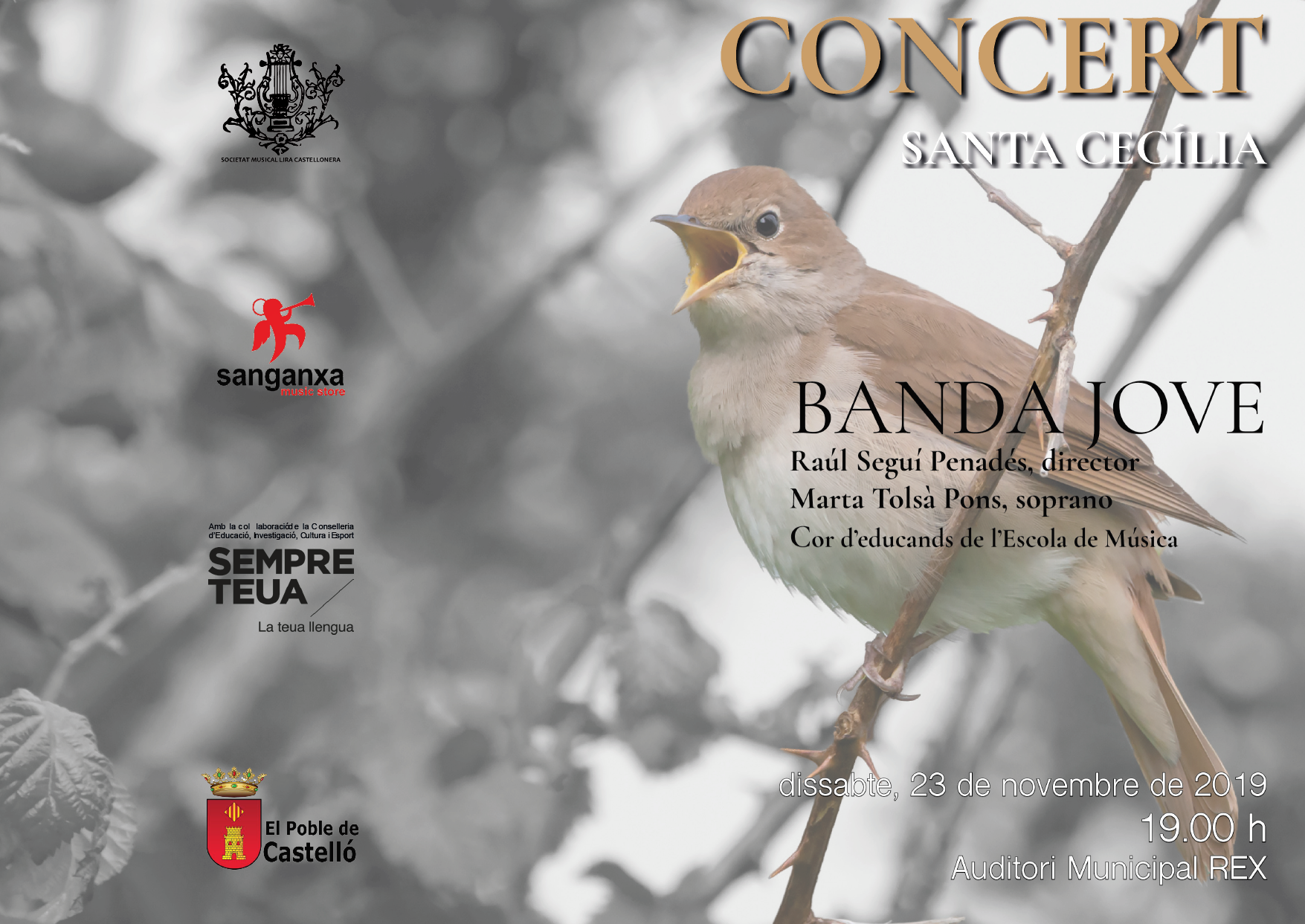 Concert Santa Cecilia 2019 Banda Jove L.C.